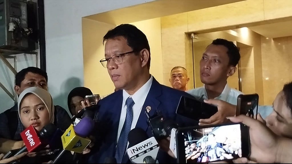 Purbaya Yudhi Sadewa di Menara Bank Mega, Senin (27/10/2025). tirto.id/Nanda